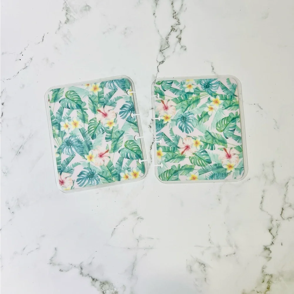 Planner micro size tropical plants floral stickers 12 months
